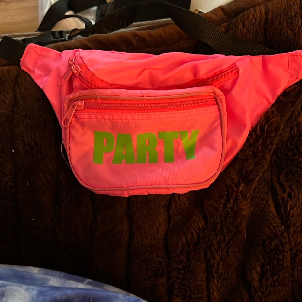 Party Neon Pink Fanny Pack